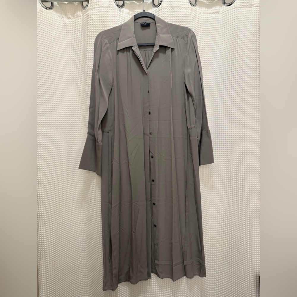 Club Monaco Silk Gray Dress - size M